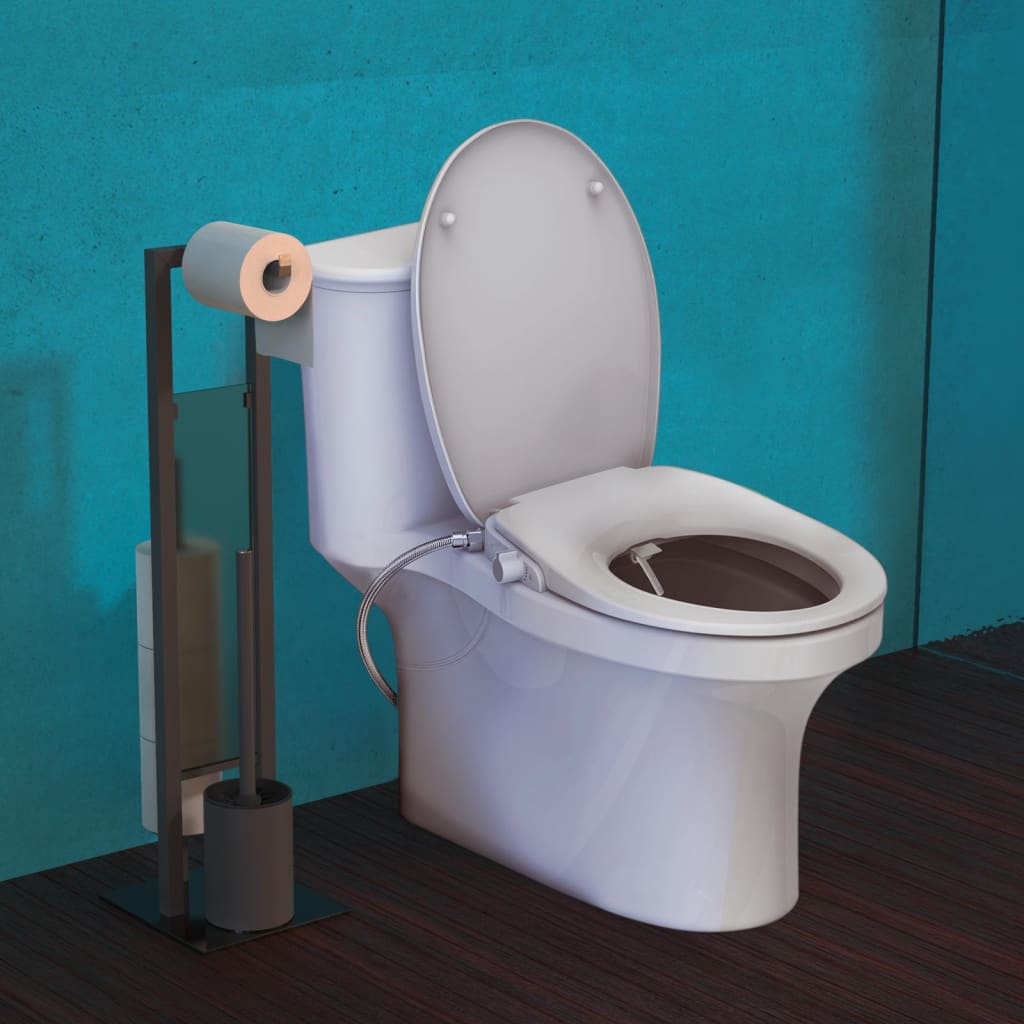 EISL Scaun de toaletă închidere silențioasă atașament pulverizator alb - Lando