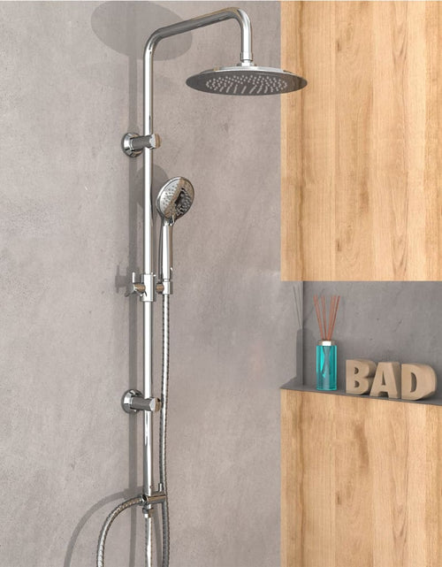 Încărcați imaginea în vizualizatorul Galerie, EISL Set de duș deasupra capului Screwing or Sticking, crom - Lando

