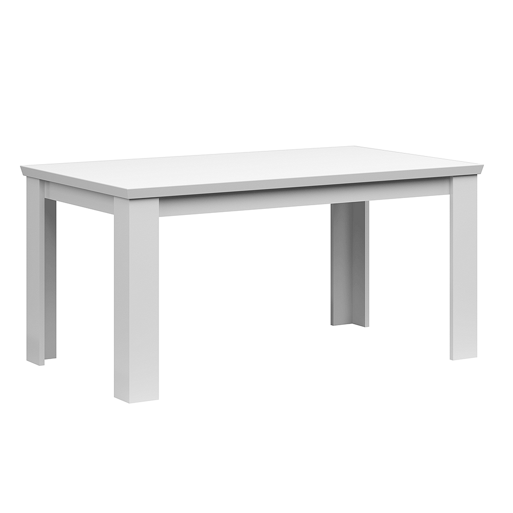 Lando-Masă de luat masa pliabilă, albă, 160-200x91 cm, ARYAN- mobila
