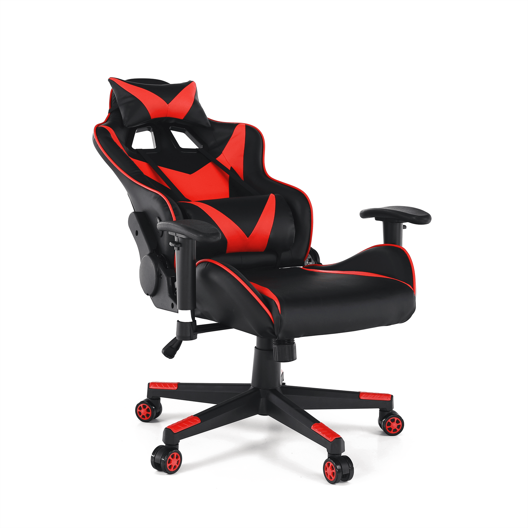 Scaun de birou / joc cu difuzoare Bluetooth, negru / roşu, CARPI Lando