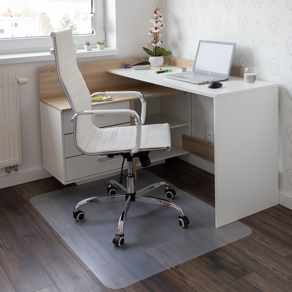 LandoProtecţie podea sub scaun, transparent, 120x120 cm, 0,8 mm, ELLIE NEW - mobila