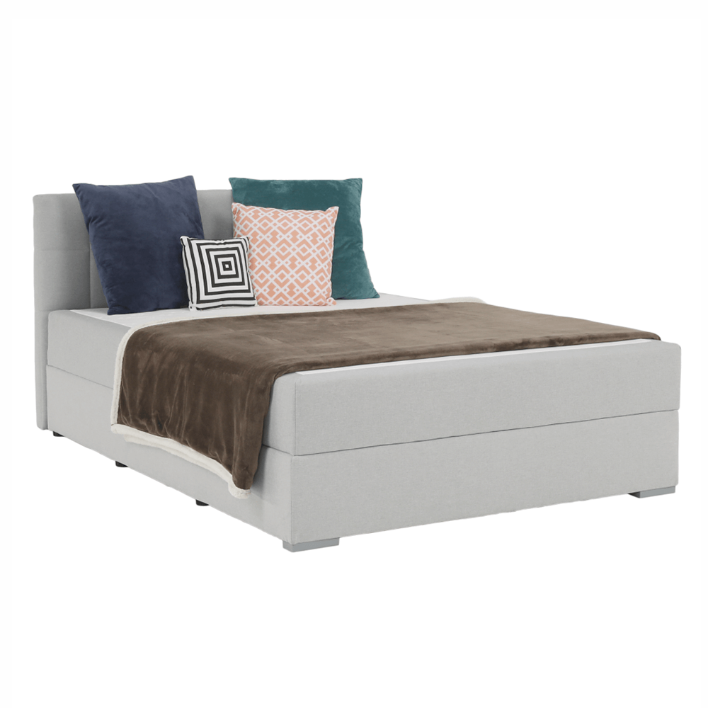 Pat tip BOXSPRING 120x200, gri deschis, FERATA KOMFORT Lando - Lando