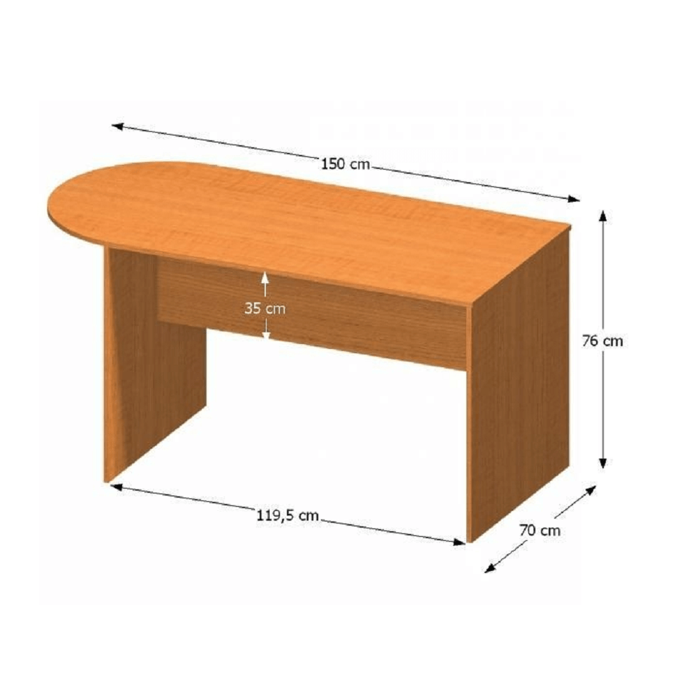 LandoBirou cu extensie laterală 150, cireş, TEMPO ASISTENT NEW 022 mobila