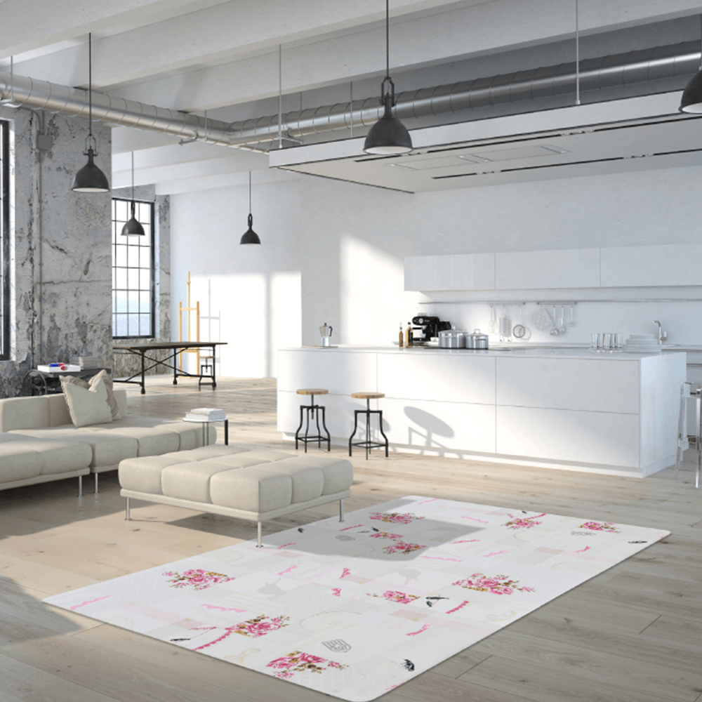 Lando-Covor 80x200 cm, model romantic, multicolor, ADELINE- mobila