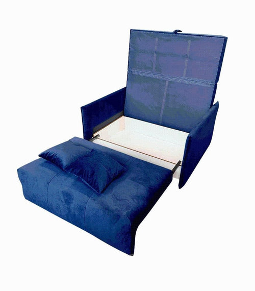 Загрузить изображение в Галерею просмотра, Lando-Sofa 3 места, синяя ткань Paris Riviera, ALANA-мебель