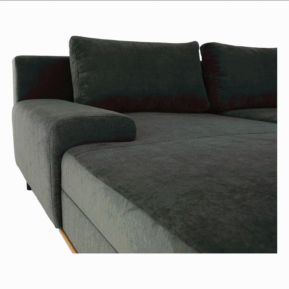 LandoSofa, зеленый, левая модель, SELBY-мебель