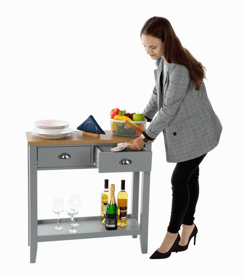 Загрузить изображение в Галерею просмотра, Lando Console, серый/светлый орех, JEREVAN- мебель