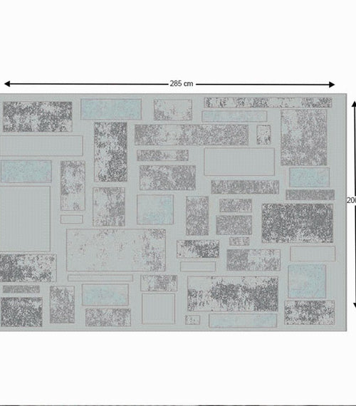 Загрузить изображение в программу просмотра галереи, Lando-Carpet 200x285 см, светло-серый/темно-серый, ВЕРЕСК- мебель