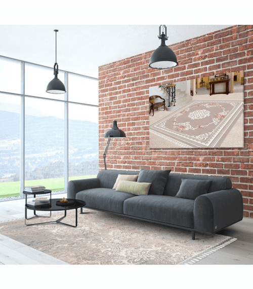 Загрузить изображение в Галерею просмотра, Lando-Carpet, бежевый с рисунком, 80x200, BALIN-lando.md