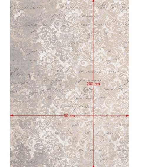 Загрузить изображение в Галерею просмотра, Lando-Carpet, бежевый с рисунком, 80x200, BALIN-lando.md