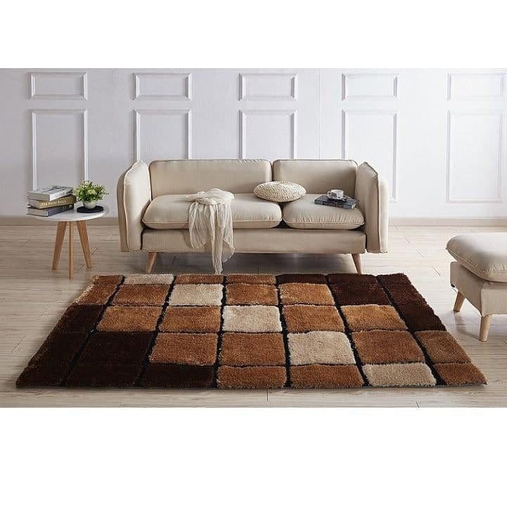 LandoCarpet, бежевый/коричневый, 100x140, мебель LUDVIG TYP 3