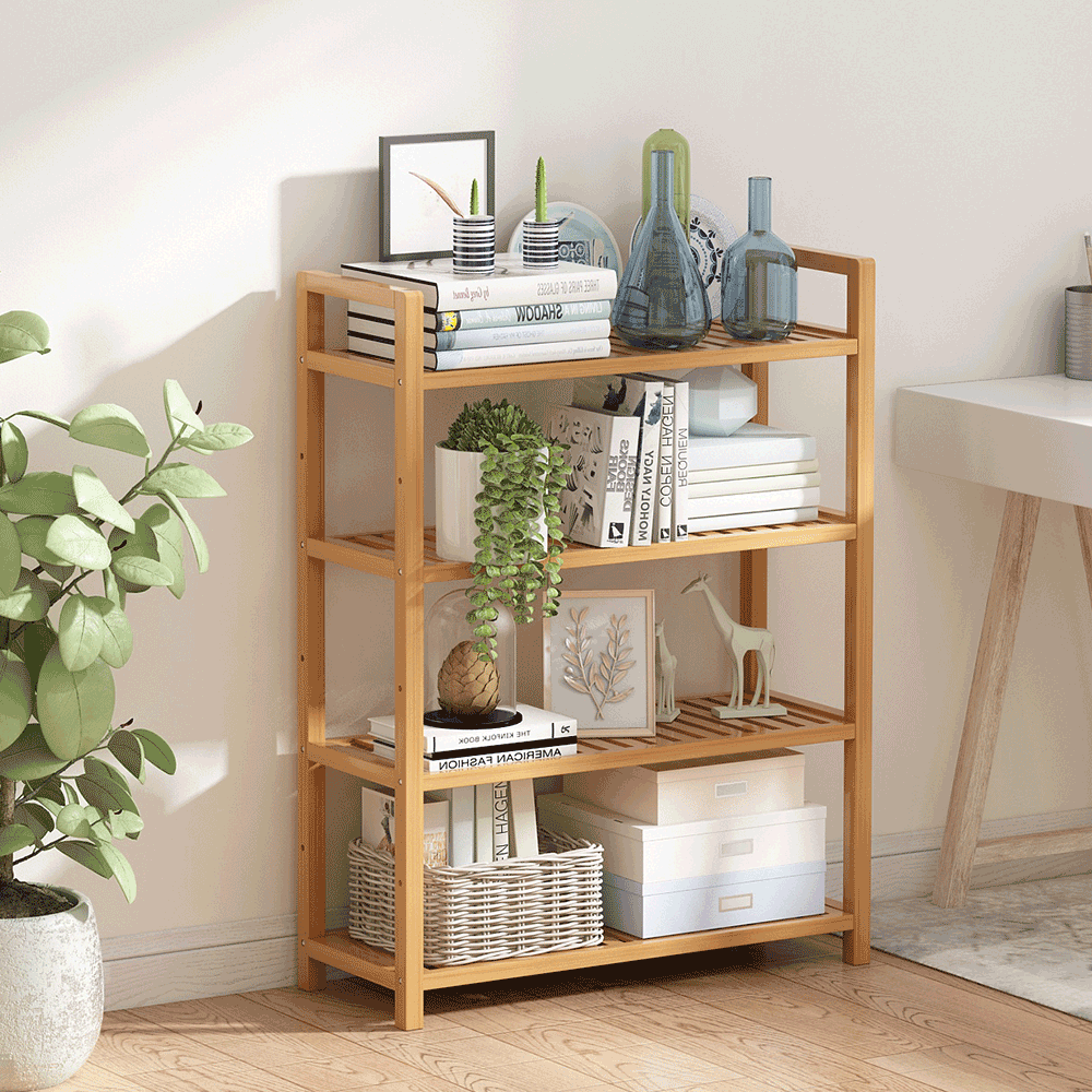 Lando-Shelf с 4 полками, натуральный бамбук, FIORE TYPE 2- lando.md