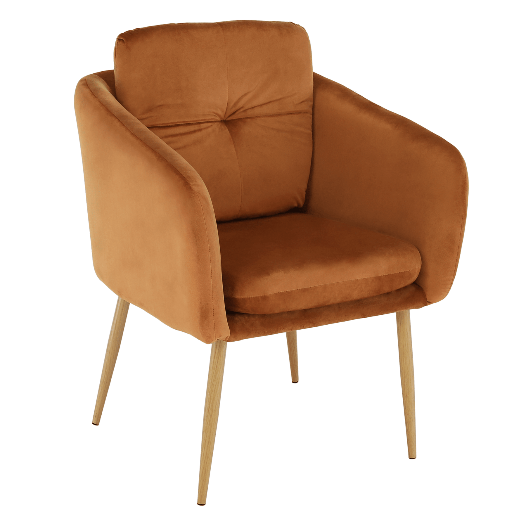 Lando-Fotoliu design, ţesătură din catifea teracota, AVETA- lando.md