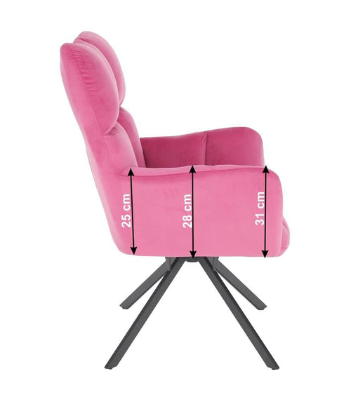 Загрузить изображение в галерею просмотра, кресло Lando-Design, розовая ткань, KOMODO-lando.md