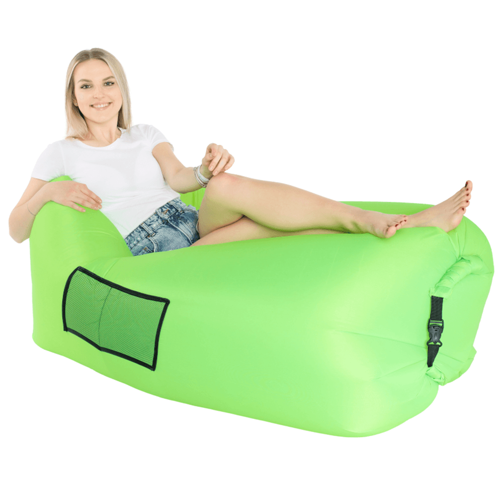 Geantă scaun gonflabilă / geanta leneşă, verde, LEBAG Lando - Lando