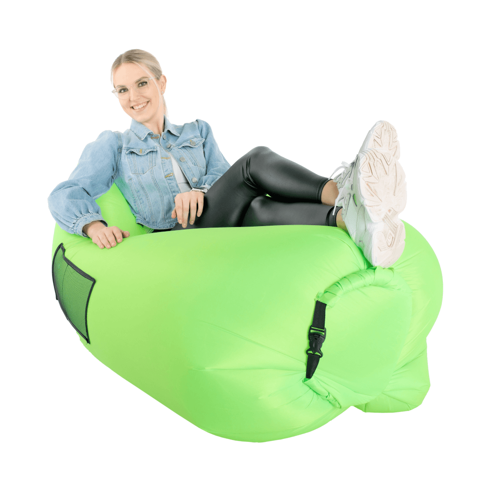 Geantă scaun gonflabilă / geanta leneşă, verde, LEBAG Lando - Lando