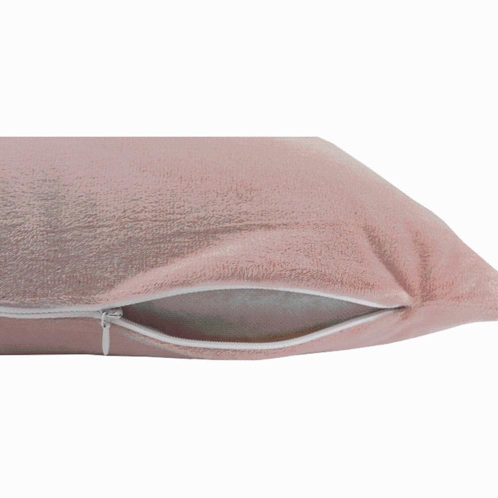 Pernă, material textil de catifea roz pudră, 45x45, ALITA TIPUL 2 Lando - Lando