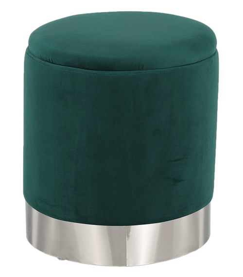 Загрузить изображение в Галерею просмотра, Lando-Stool, Velvet green/silver chrome, DARON-lando.md