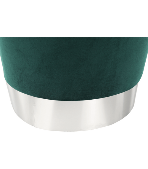 Загрузить изображение в Галерею просмотра, Lando-Stool, Velvet green/silver chrome, DARON-lando.md