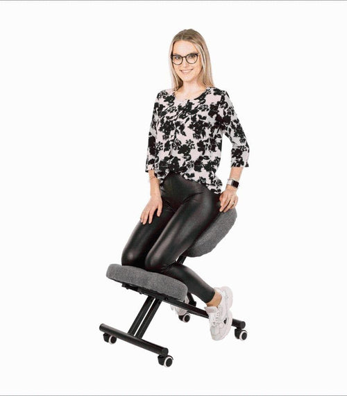 Încărcați imaginea în vizualizatorul Galerie, Lando-Scaun de îngenunchiere ergonomic, gri maro Taupe/negru, KILIAN- lando.md
