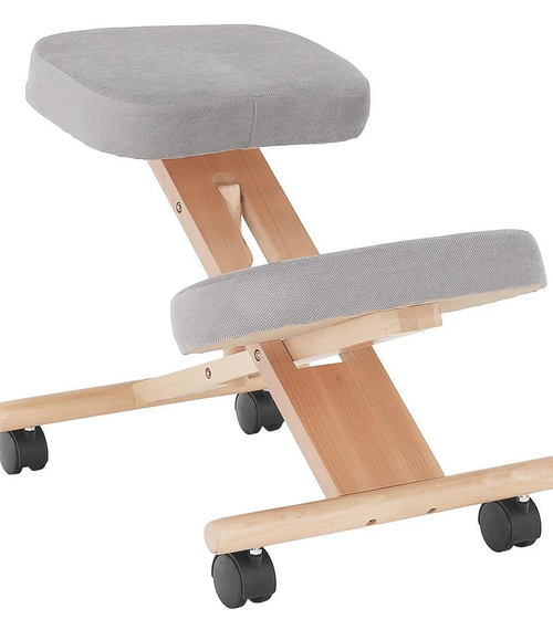 Загрузить изображение в Галерею просмотра, коленный стул Lando-Ergonomic, серо-коричневый серо-коричневый/бук, FLONET-lando.md