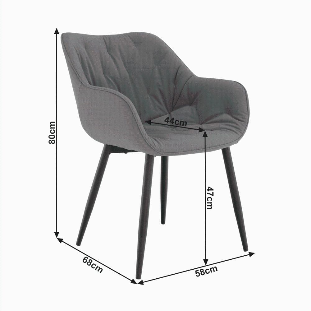 Кресло Lando-Design, серая ткань, мебель FEDRIS