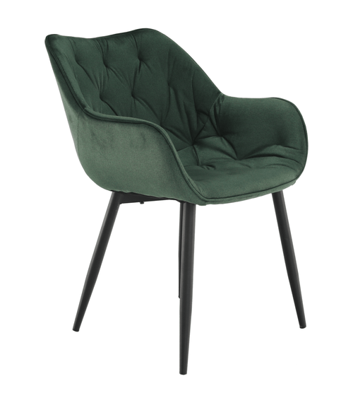 Загрузить изображение в Галерею просмотра, кресло Lando-Design, ткань Velvet зеленого цвета, FEDRIS-lando.md