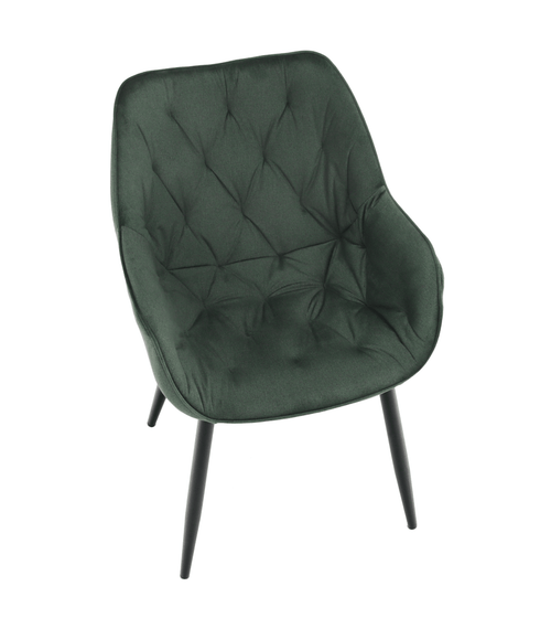 Загрузить изображение в Галерею просмотра, кресло Lando-Design, ткань Velvet зеленого цвета, FEDRIS-lando.md