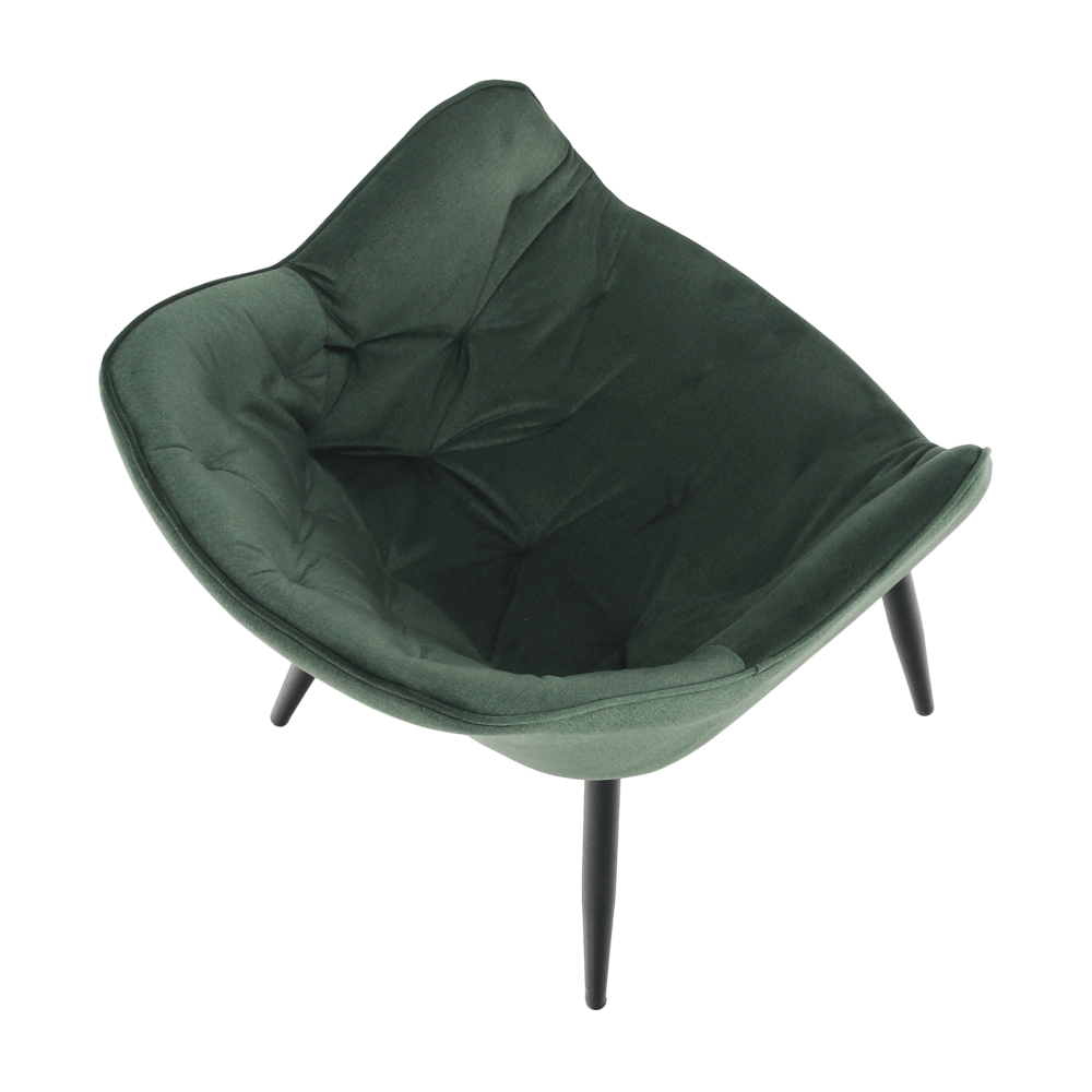 Кресло Lando-Design, ткань Velvet зеленого цвета, FEDRIS-lando.md