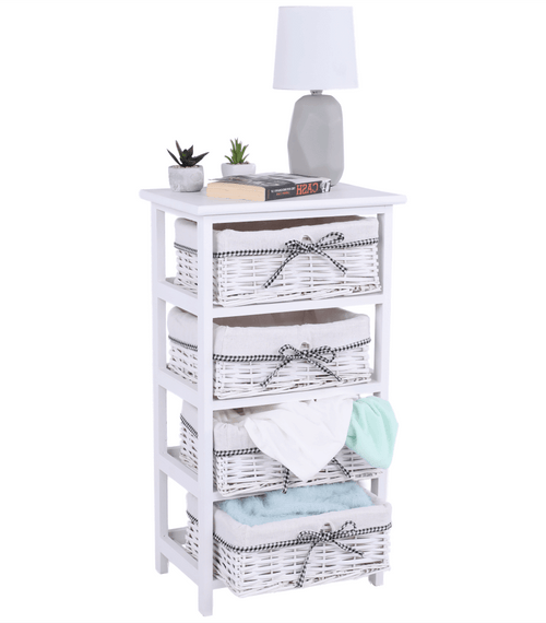 Загрузить изображение в Галерею просмотра, Lando-Commode, 4 корзины, античный белый, RUBY 4-lando.md