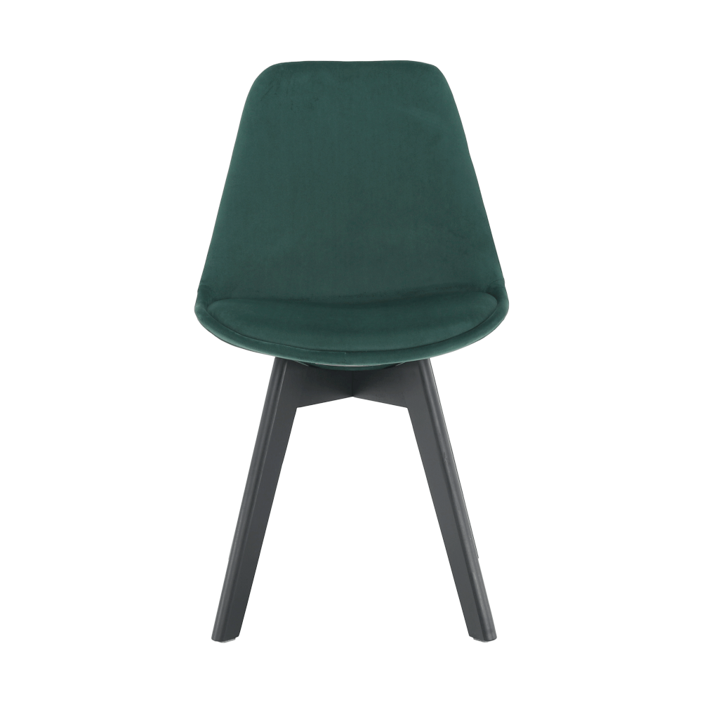 LandoScaun, catifea Velvet smarald/ negru , LORITA- mobila