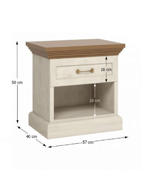 Загрузите изображение в средство просмотра галереи, Set dormitor, pin nordic/ stejar sălbatic, ROYAL Lando - Lando
