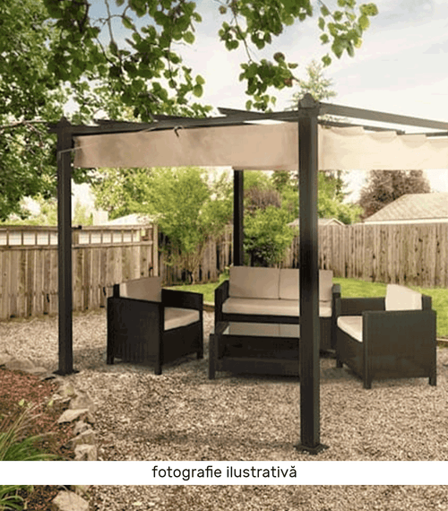 Încărcați imaginea în vizualizatorul Galerie, Pergola cu acoperiş glisant, aluminiu, PEPY BASIC Lando
