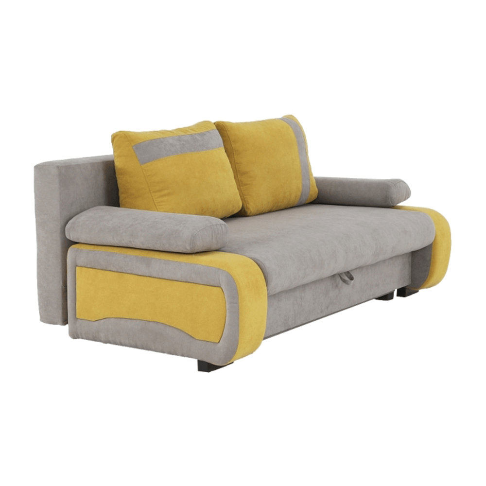 Canapea extensibilă, gri maroniu/galben, BOLIVIA Lando - Lando