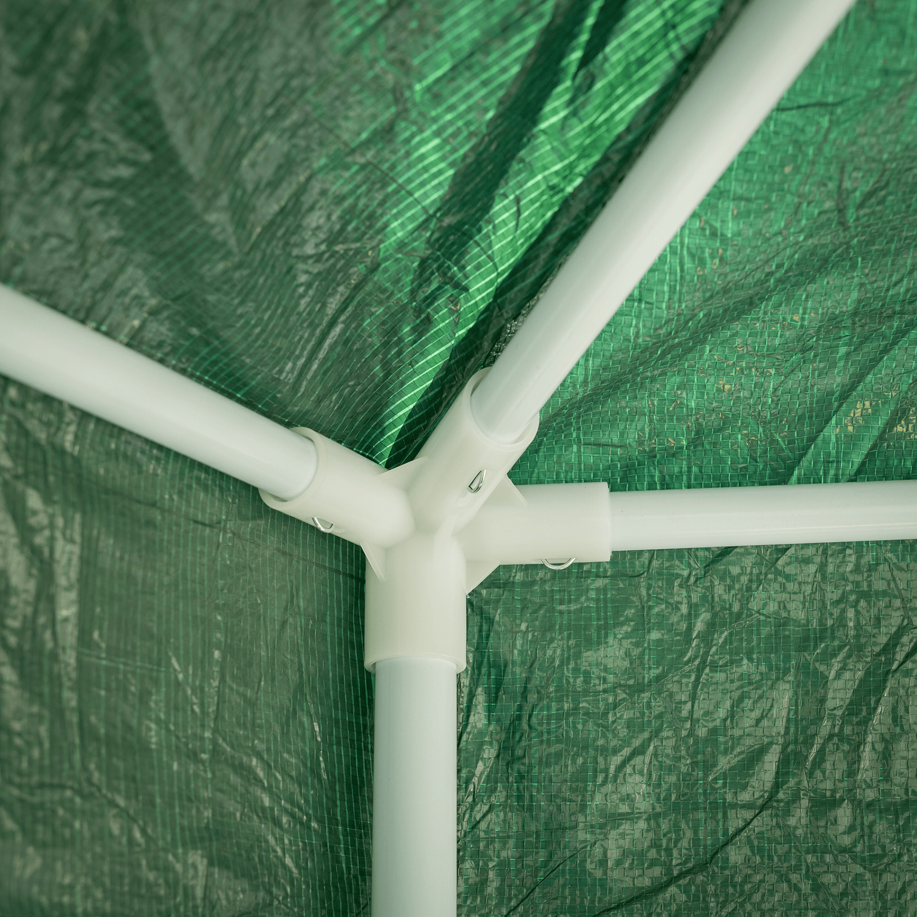 Lando-Pavilion cort pentru grădină, 3,9x2,5x3,9m, verde / alb, RINGE TIP 1 6- lando.md