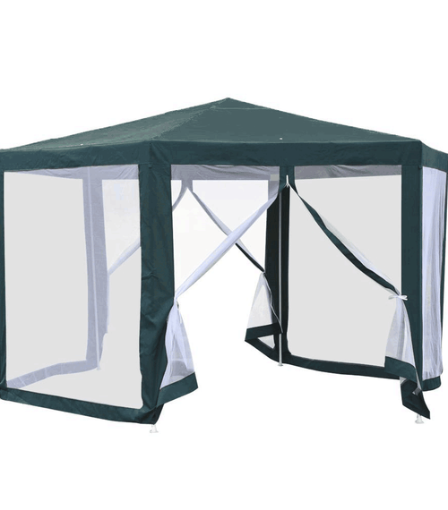 Încărcați imaginea în vizualizatorul Galerie, Lando-Pavilion cort pentru grădină, 3,9x2,5x3,9m, verde / alb, RINGE TIP 1 6- lando.md
