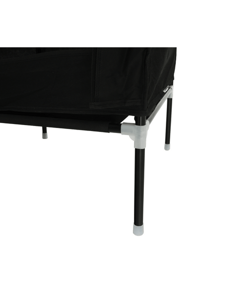 Încărcați imaginea în vizualizatorul Galerie, LandoOrganizator de garderobă, material textil/metal, negru, TARON VNW05 mobila

