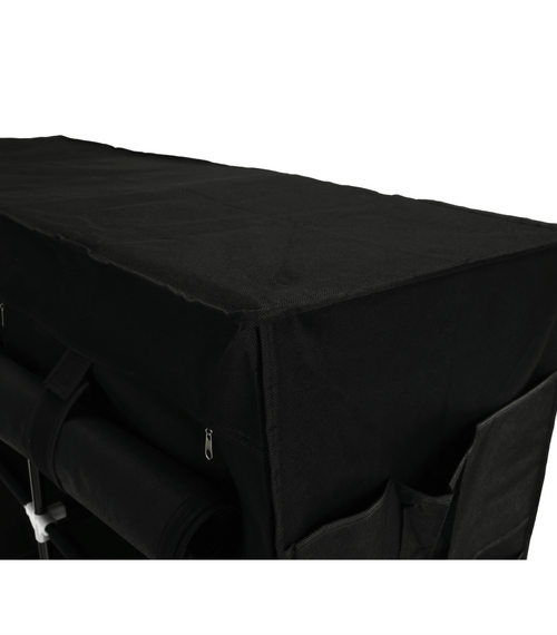 Încărcați imaginea în vizualizatorul Galerie, LandoOrganizator de garderobă, material textil/metal, negru, TARON VNW05 mobila
