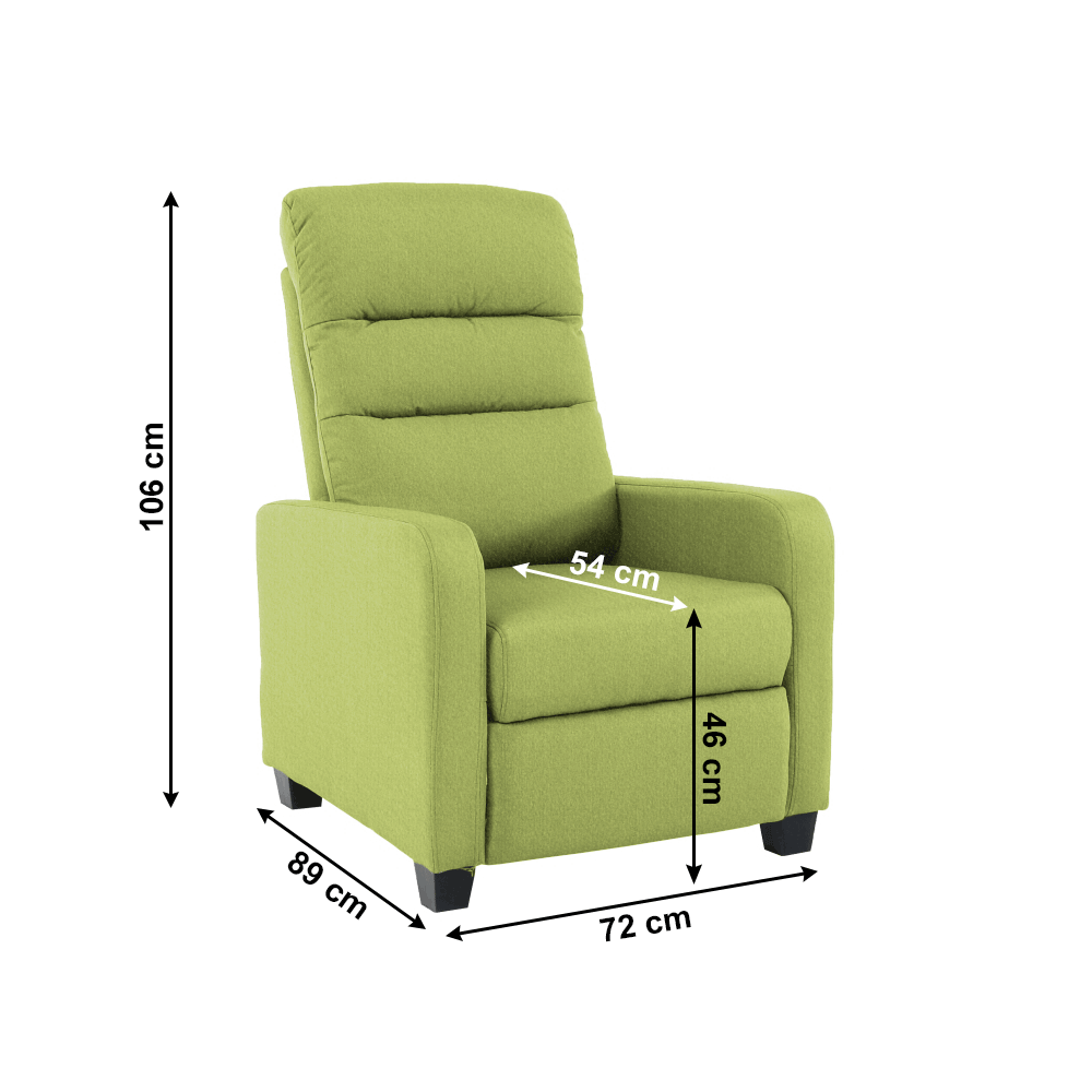 Lando-Fotoliu relaxant, verde, TURNER- mobila